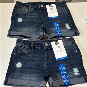 M Denim Kids Distressed Denim Shorts - Blue